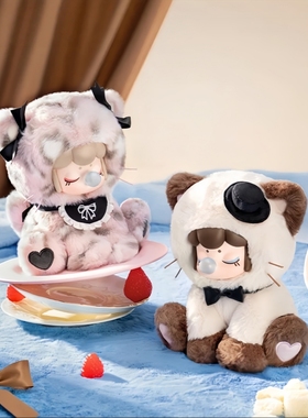 Rolife若来Nanci囡茜喵喵下午茶毛绒系列盲盒毛绒礼物搪胶四代可