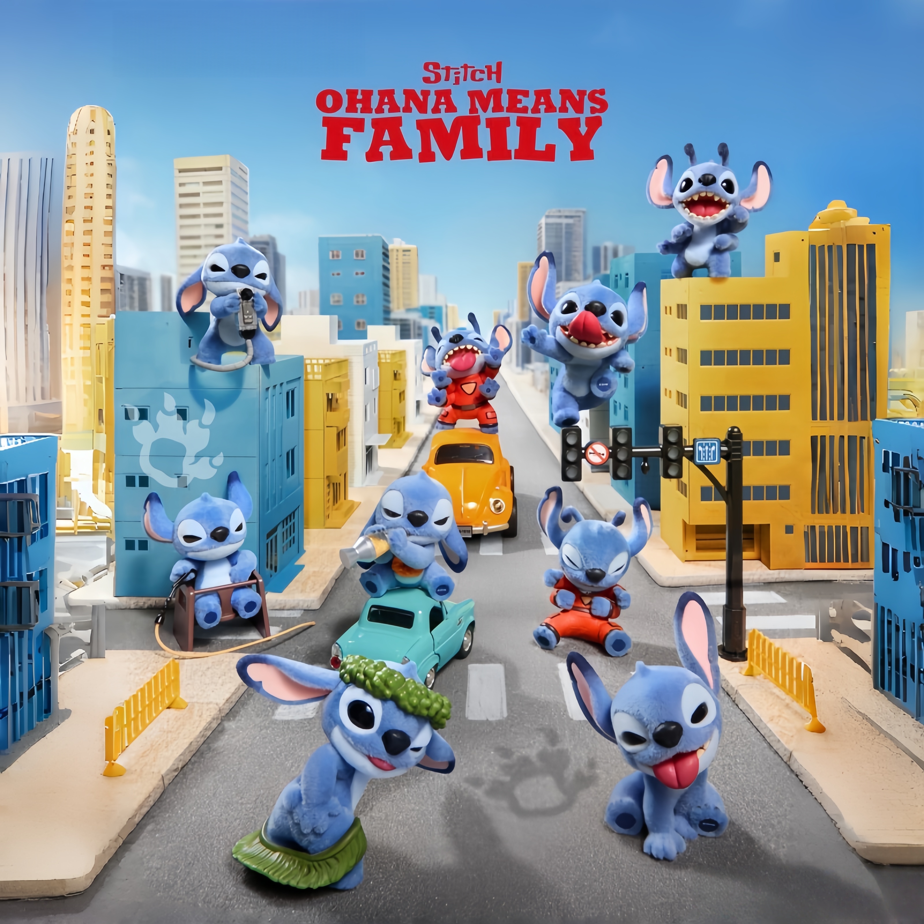 新品MINISO名创优品史迪奇哪里不乖了系列植绒盲盒公仔摆件礼物