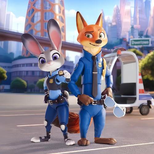 新品MORSTORM魔力风暴疯狂动物城可动人偶潮玩盲盒周边摆件女礼物