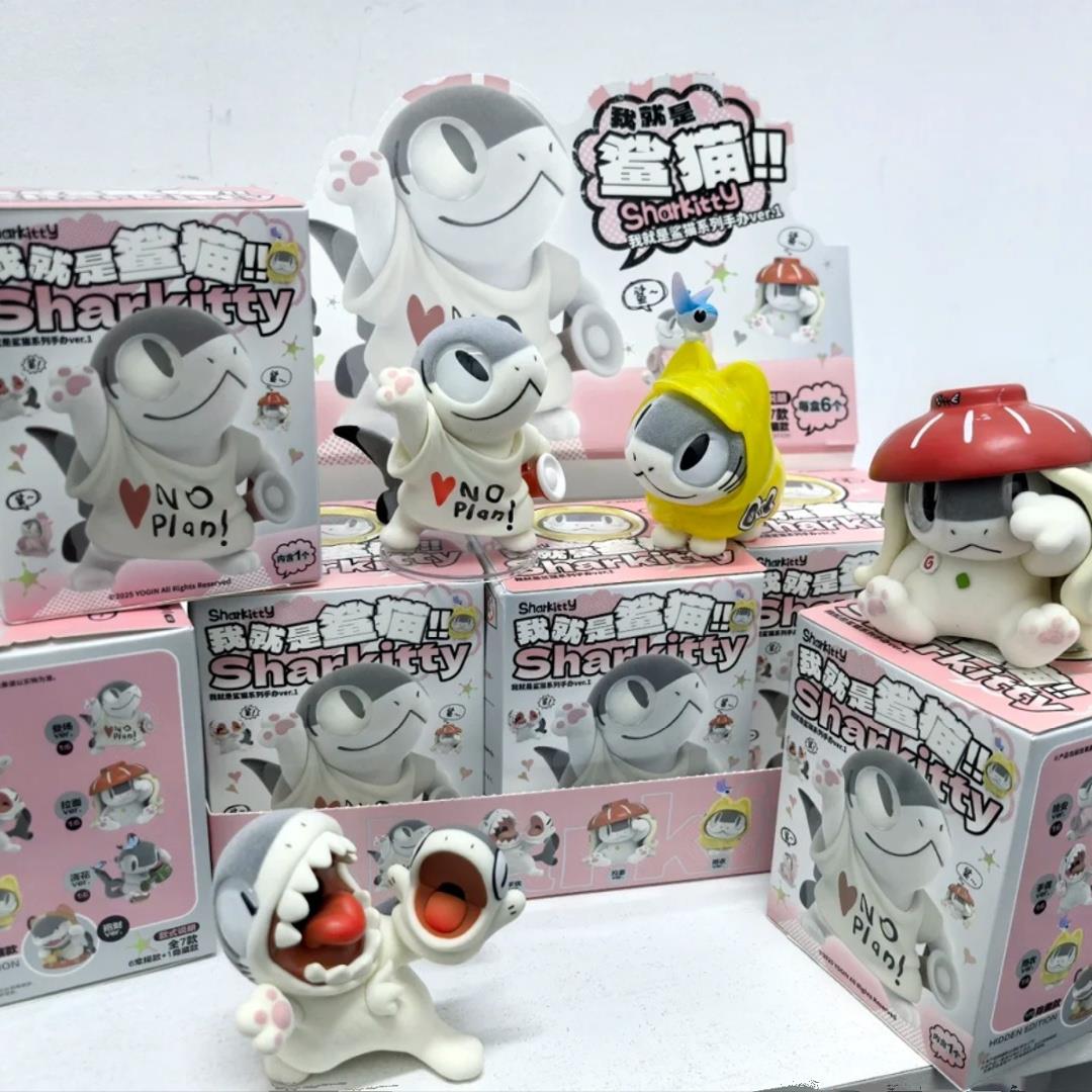 新品正版天闻角川我就是鲨猫系列盲盒第1弹摆件潮玩公仔摆件礼物