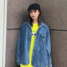 日系牛仔重磅水洗长袖 男女潮牌情侣外套 夹克 19aw 4UYES 基础款