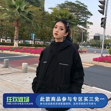 WASSUP 2020冬季新款四色棉服连帽宽松防风保暖棉衣 男女情侣外套