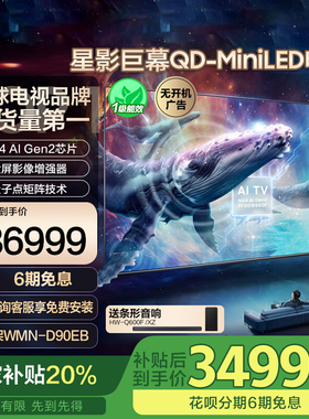 Samsung/三星 100QN80F 100英寸 AI Mini LED电视 超薄4K大屏影院