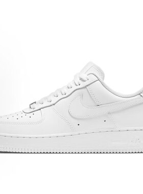 NikeAirForce1 耐克经典纯白空军一号低帮气垫休闲板鞋DD8959-100