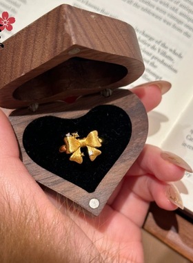 网红拉丝星光蝴蝶结项链耳钉套装