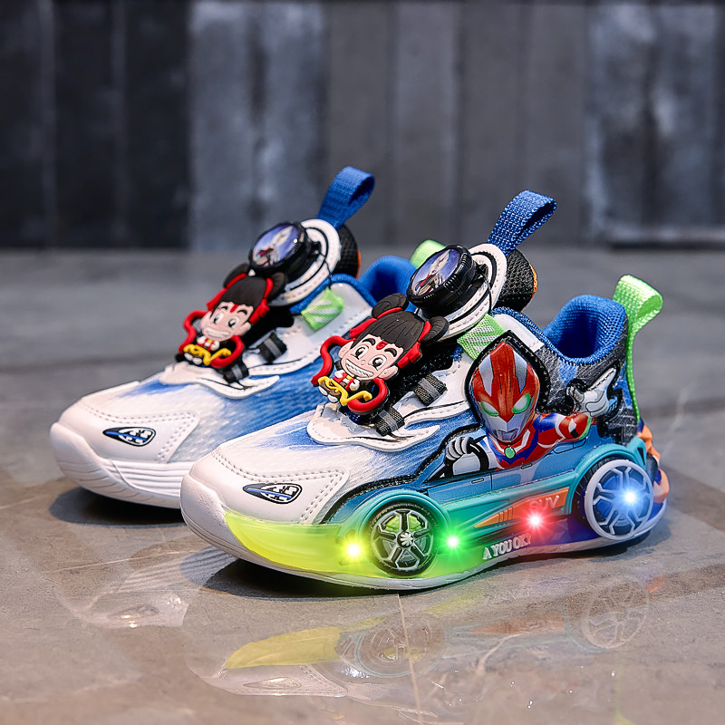 儿童运动鞋男宝亮灯鞋老爹轻盈鞋闪灯男童宝宝鞋中小童男孩发光鞋,童鞋/婴儿鞋/亲子鞋,运动鞋,淘宝优惠券,粉丝福利购,淘宝优惠卷