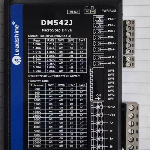 智能DM542J两相步进电机马达驱动器  9成新