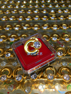 带钻中国人寿司徽保险徽章胸牌工号牌定制定做加工进口水钻