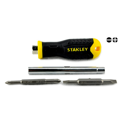 STANLEY/史丹利 6用多功能螺丝批STHT68012-8-23 铬钒钢螺丝刀