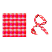 浓郁糖果味～Flora春夏趣味涂鸦格子复古几何彩色格纹小方巾丝巾