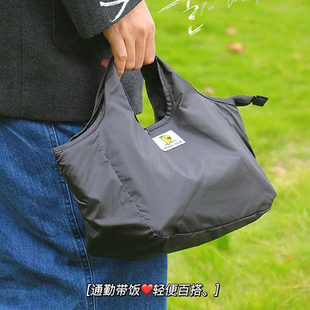 防水饭盒袋手提包手拎便当包铝箔大容量拉链保温加厚便携高颜值女
