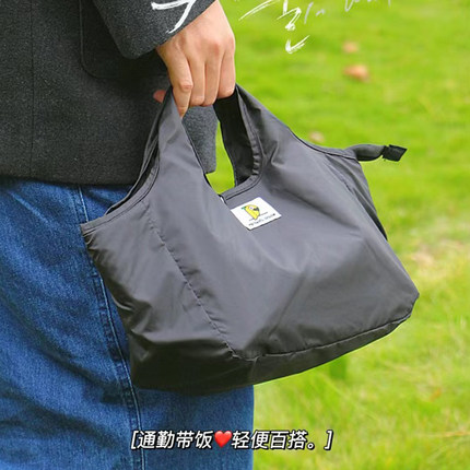 防水饭盒袋手提包手拎便当包铝箔大容量拉链保温加厚便携高颜值女