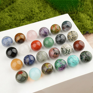 无孔25mm大圆球天然石紫水晶玛瑙石虎眼圆珠风水球摆件礼物批发