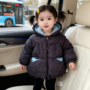 m357冬天外穿新款 棉袄洋气保暖加厚棉衣 儿童棉衣宝宝棉服女童冬季