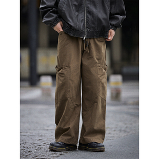裤 日系复古工装 男女同款 美式 2024秋季 街头潮宽松直筒休闲长裤 新款