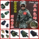 童装 帆布手套儿童迷彩野战手套男童户外保暖防滑防晒登山骑行半指