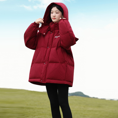 女童加厚棉服2025新款儿童洋气冬装棉袄大童12棉衣爆款15岁外套