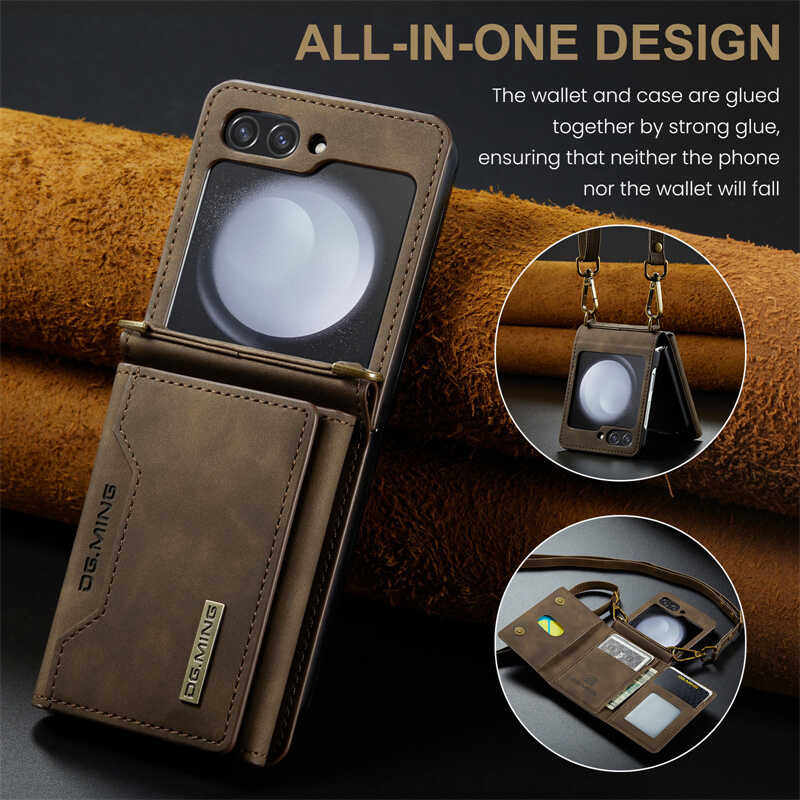 KUAIJIEWEI商务M2折叠套适用三星Z Flip7插卡钱包