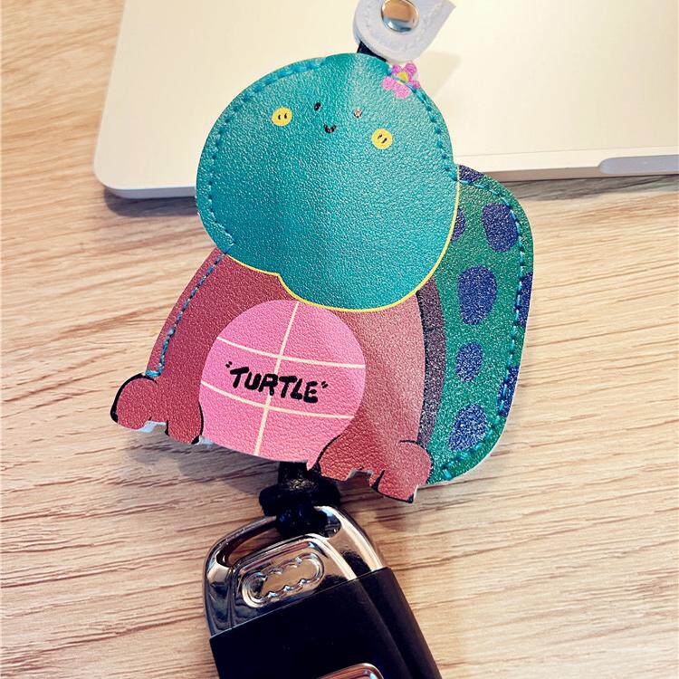 迷你通用钥匙包抽绳抽拉式钥匙套电瓶车汽车遥控钥匙保护套锁匙包