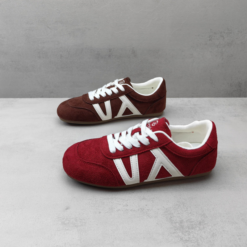 2026春秋新款绒面韩版日常防滑系带休闲平底运动鞋学生德训女单鞋,女鞋,德训鞋,淘宝优惠券,粉丝福利购,淘宝优惠卷