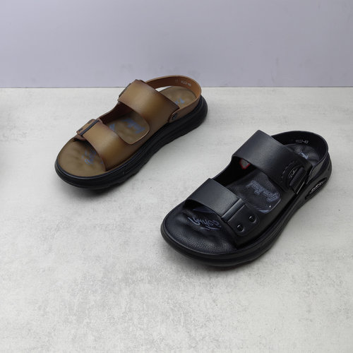 夏季真皮男士两穿防滑沙滩鞋