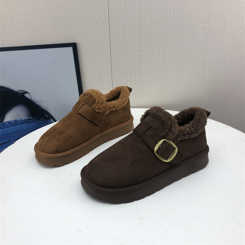 绒面加绒保暖女生勃肯