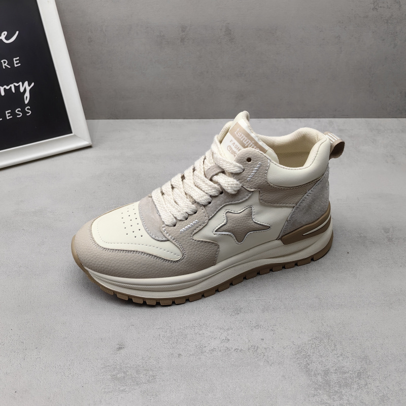 2025秋季新款真皮牛皮高帮鞋