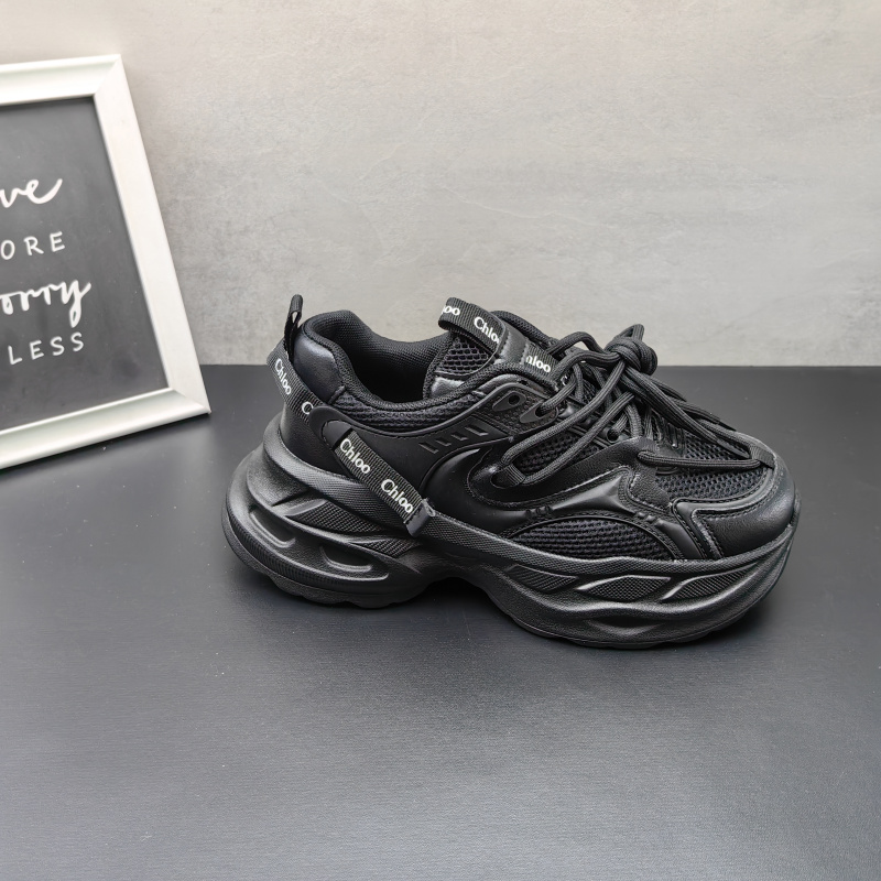 工厂清仓处理2025春款运动鞋老爹鞋透气系带休闲真皮牛皮女鞋单鞋