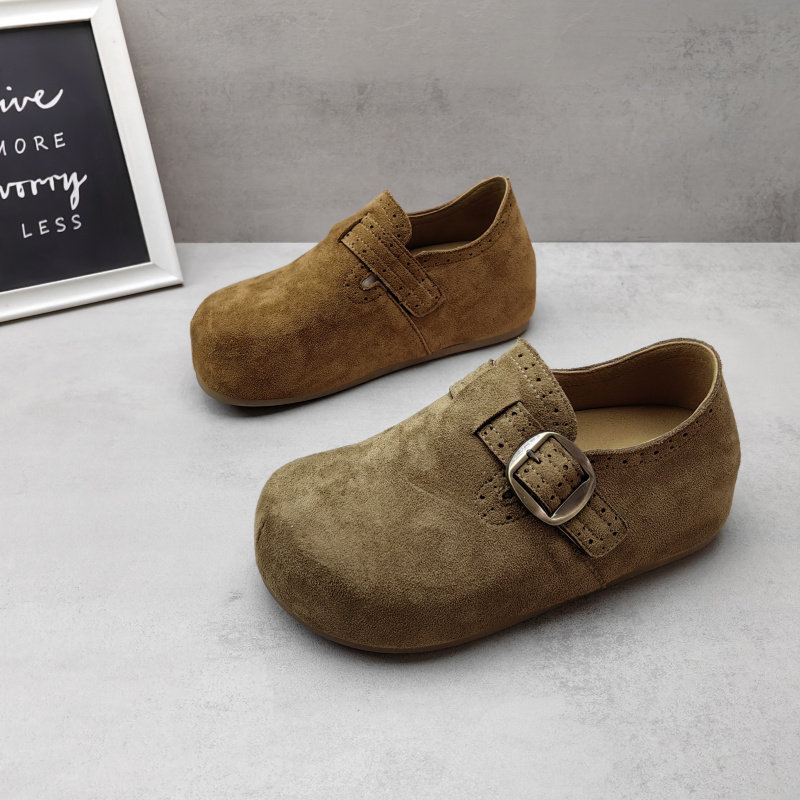 2026春款复古绒面厚底增高小个子女生防滑勃肯鞋百搭休闲女生单鞋,女鞋,勃肯鞋/软木鞋,淘宝优惠券,粉丝福利购,淘宝优惠卷