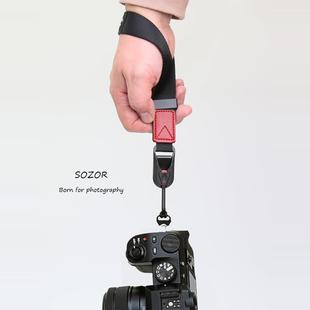 适用佳能索尼微单斜跨快拆肩带富士XM5XS20挂绳 相机腕带单反手绳