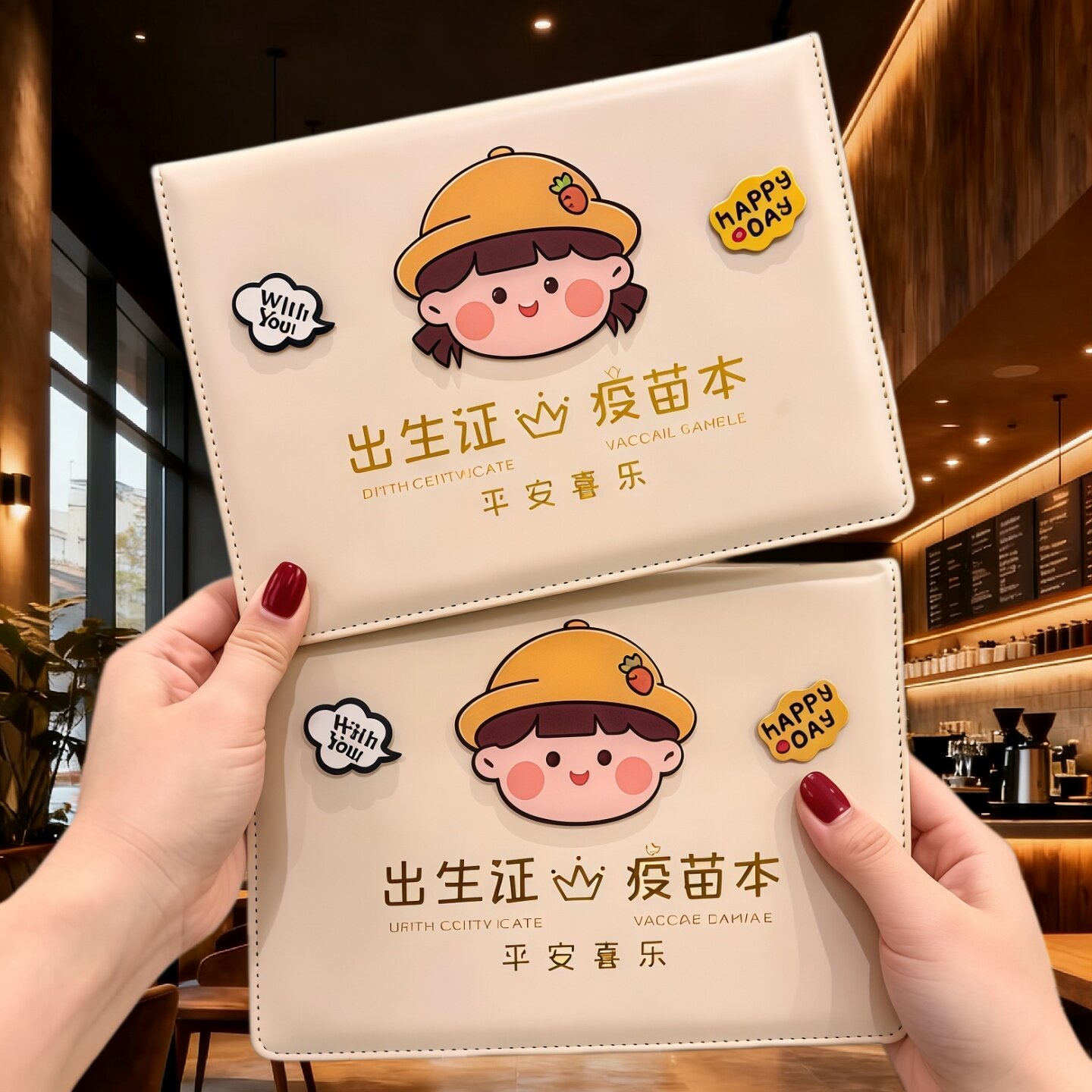 出生证明保护套三合一马年宝宝
