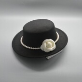 法式 赫本风优雅复古宫廷英伦名媛宴会礼服舞台影楼气质造型礼帽女