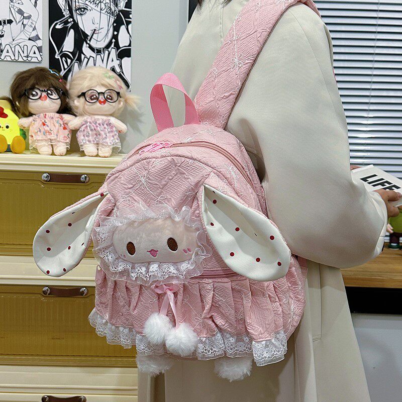 可爱小羊毛绒双肩包女2025新款轻便逛街甜妹书包外出旅游儿童背包,箱包皮具/热销女包/男包,双肩背包,淘宝优惠券,粉丝福利购,淘宝优惠卷