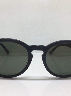 LOHO GX9027灰黑色复古仿木眼镜 太阳镜墨镜