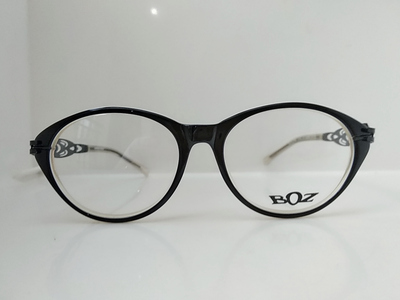 BOZ PLATINE 1315 黑色透明眼镜 女平面镜