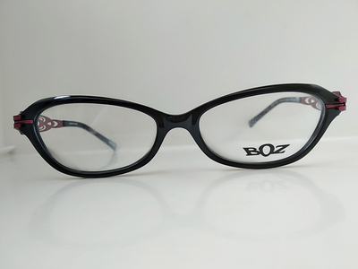 BOZ PLATINE 1319 黑色框 女 眼镜 平面镜