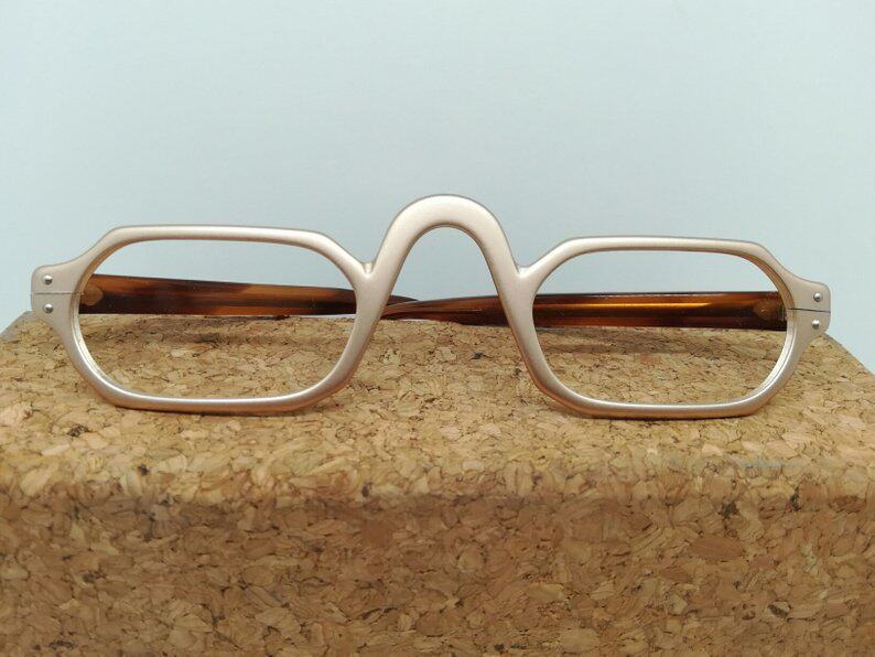 70年代 美国Fairfield 铝 老花眼镜架