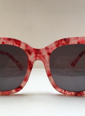 粉红色大框板材太阳镜女墨镜