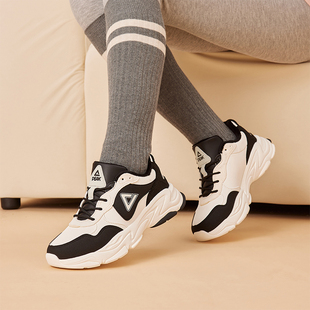 匹克女鞋棉鞋女冬季低帮厚底增高老爹鞋女加绒保暖百搭运动休闲鞋