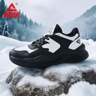 匹克运动鞋棉鞋男冬季保暖加绒休闲鞋防风厚底增高百搭复古老爹鞋