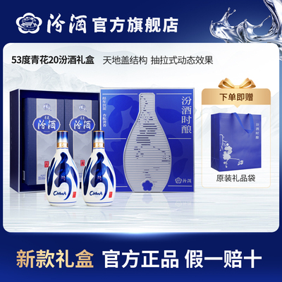 53度青花20汾酒时酿礼盒