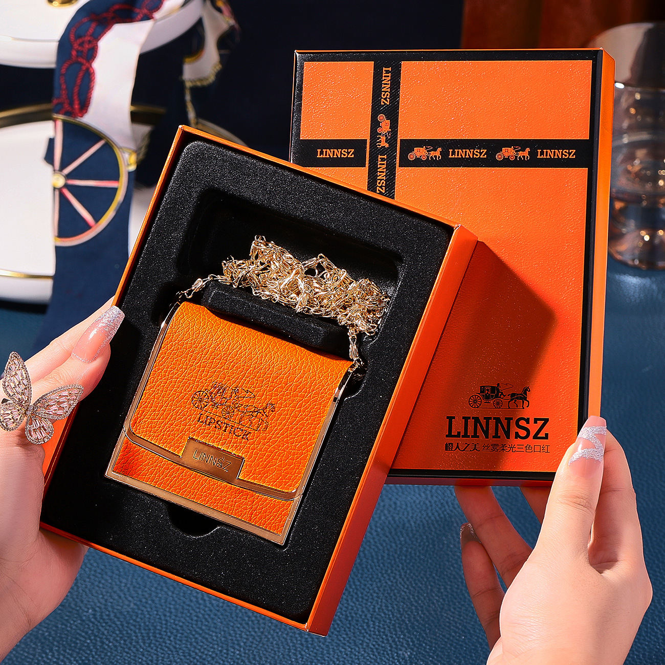 琳妆橙人之美丝雾柔光三色口红套盒520七夕情人节礼盒送女友闺蜜