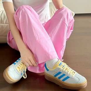 女子厚底休闲板鞋 Adidas IE0430 BOLD GAZELLE 阿迪达斯 三叶草