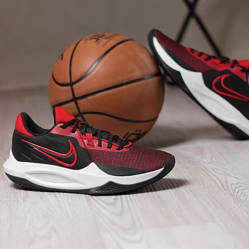 Nike/耐克 Precision 6 精密6 黑红 低帮实战篮球鞋男 DD9535-002