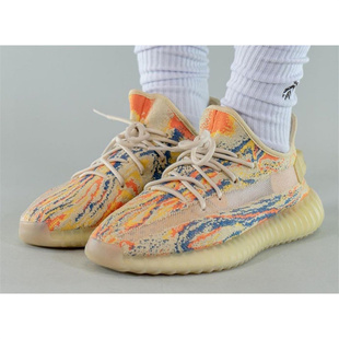 黄迷彩混暴龙兽休闲跑步鞋 Adidas GW3773 350 阿迪达斯 Yeezy