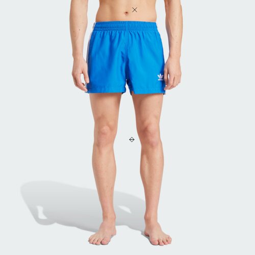 Adidas/阿迪达斯 三叶草 3-STRIPES 侧条纹柔软条纹泳裤 IY1550