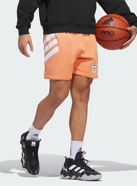 Adidas/阿迪达斯 哈登同款 三杆 篮球裤休闲日常运动短裤 IU2801