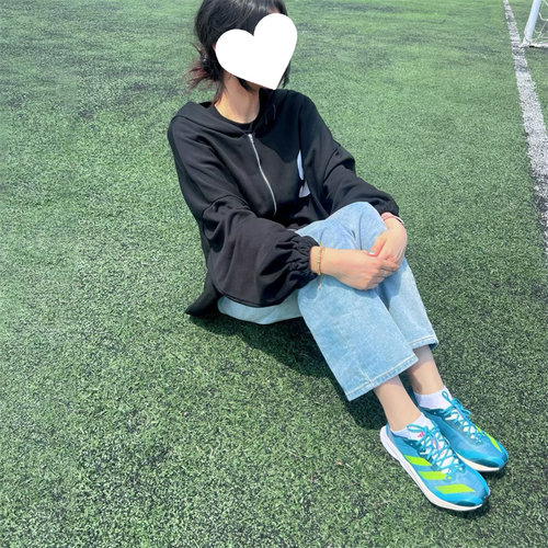 Adidas/阿迪达斯 ADIOS 8 蓝黄色 低帮减震 运动跑步鞋 HP9722