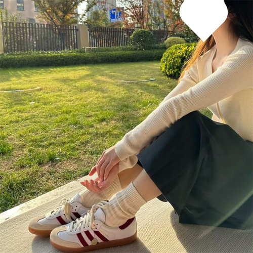 Adidas/阿迪达斯 SAMBA OG SPORTY&RICH 低帮轻便休闲板鞋 IF5660