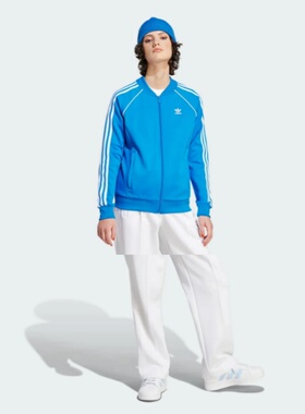 Adidas/阿迪达斯 SST 男女条纹印花休闲运动拉链夹克 IL3794